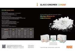 Riesige Glas-Ionomer-Zement-Broschüre